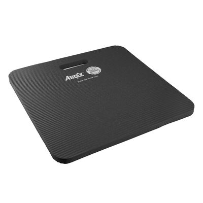 AIREX Premium Seat and Knee Cushion -Versatile Comfortable Knee or Seat Pad for Yoga, Pilates, Exercising, Gardening, Seating, Work, and More, 16" x 16", Charcoal