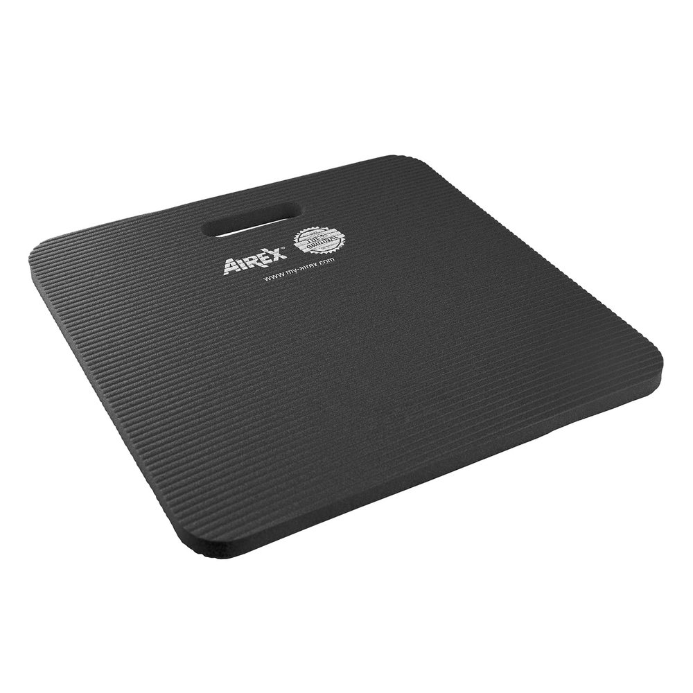 AIREX Premium Seat and Knee Cushion -Versatile Comfortable Knee or Seat Pad for Yoga, Pilates, Exercising, Gardening, Seating, Work, and More, 16" x 16", Charcoal