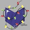 Marvel Hawkeye Christmas Lights Logo Boys T-Shirt Athletic Heather view 3