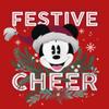 Disney Mickey Classic Festive Cheer Girls T-Shirt, Red, X-Large view 3