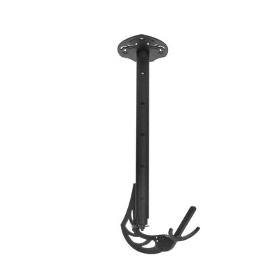 Skull Hooker Powder Coated Steel Adjustable Rotatable Ceiling Hooker & Mounting System for Space Saving, Black