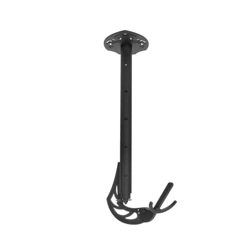 Skull Hooker Powder Coated Steel Adjustable Rotatable Ceiling Hooker & Mounting System for Space Saving, Black