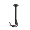 Skull Hooker Powder Coated Steel Adjustable Rotatable Ceiling Hooker & Mounting System for Space Saving, Black view 2
