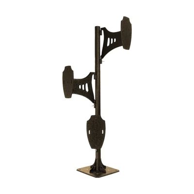 Skull Hooker Trophy Tree Pedestal Powder-Coated Steel Shoulder Mount - Perfect Kit for Hanging and Mounting Small to Medium Sized Heads, Robust Brown