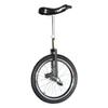 Unifly 18" Freestyle Unicycle - [C] Frame, Tubular Oval Steel, Complete Set, Wide Double Aluminum Wheel (Black) view 1