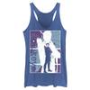 Marvel Hawkeye Abstract Poster Juniors Tri Blend Tank, Royal Blue Heather, X-Large view 2