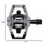 HT Components T2 Stealth Black Dual Sided Clipless Bike Pedals Pair 9/16" view 2