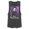 Marvel Hawkeye Clint Purple Poster Juniors Muscle, Charcoal, Large view 1