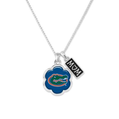 From the Heart Enterprises Florida Gators Hazel Mom Charm Silver Chain Necklace Jewelry Gift UF, Blue