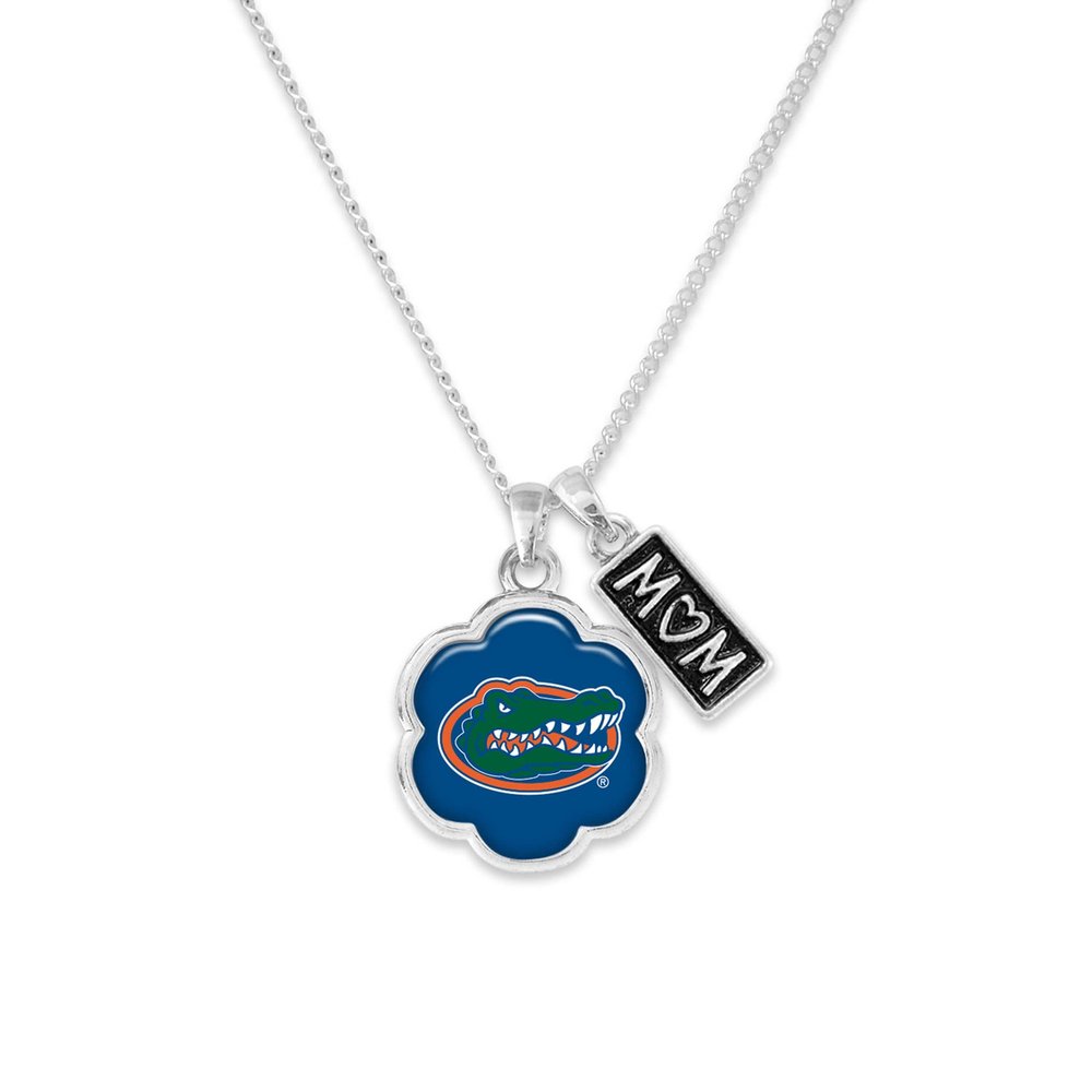 From the Heart Enterprises Florida Gators Hazel Mom Charm Silver Chain Necklace Jewelry Gift UF, Blue