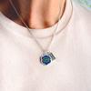 From the Heart Enterprises Florida Gators Hazel Mom Charm Silver Chain Necklace Jewelry Gift UF, Blue view 2