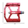 HT Components AE05(EVO+) Pedals - Platform Aluminum 9/16 Red view 2