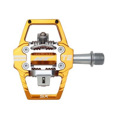 HT Components T2-SX Pedals - Dual Sided Clipless with Platform Aluminum