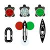 NIXY Kayak and SUP LED Navigation Lights - Red, Green and White, Rechargeable, 4 Flashing Modes, Back Clip, for Paddleboards, Boats, Canoes, Pontoons, Dinghy, Bikes and Rafts view 1