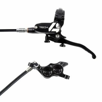 Hope Tech 4 E4 Disc Brake and Lever Set Orange, Rear
