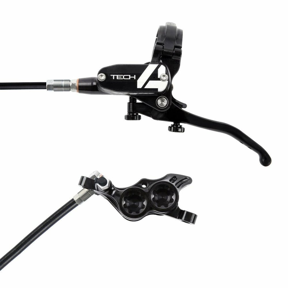 Hope Tech 4 E4 Disc Brake and Lever Set Orange, Rear