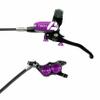 Hope Tech 4 E4 Disc Brake and Lever Set Orange, Rear view 3