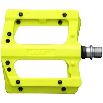 HT Components PA12A Pedals - Platform Aluminum 9/16 Neon Yellow