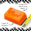 PURL PRO Ski & Snowboard Wax- Competition Wax - Race Wax (PRO Orange/Warm: 20F to 35+F) 68 Gram bar. view 2