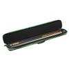 Casemaster Parallax Pool Cue Case, Holds 1 Butt and 1 Shaft, Foam-Lined Pool Stick Case, 600D Oxford Fabric, Chalk Holder, Green view 1
