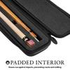 Casemaster Parallax Pool Cue Case, Holds 1 Butt and 1 Shaft, Foam-Lined Pool Stick Case, 600D Oxford Fabric, Chalk Holder, Purple view 2