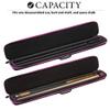 Casemaster Parallax Pool Cue Case, Holds 1 Butt and 1 Shaft, Foam-Lined Pool Stick Case, 600D Oxford Fabric, Chalk Holder, Purple view 3