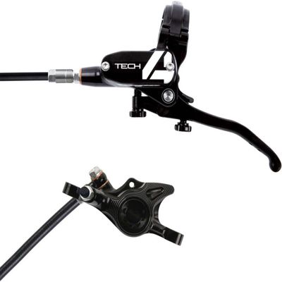 Hope Tech 4 X2 Disc Brake and Lever Set Black, Rear Hydraulic Post Mount