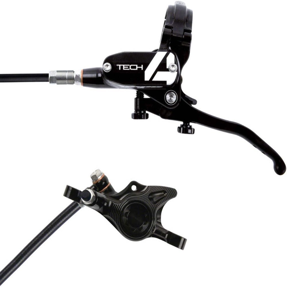 Hope Tech 4 X2 Disc Brake and Lever Set Black, Rear Hydraulic Post Mount