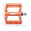 HT Components AN14A Pedals - Platform Aluminum 9/16 Orange view 2