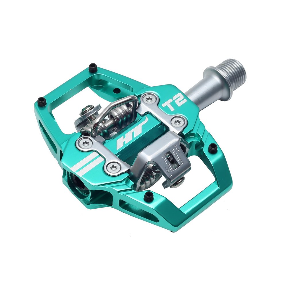 Ht Components T2 Clipless Pedals Turquoise, One Size