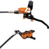 Hope Tech 4 E4 Disc Brake and Lever Set Orange, Front view 1