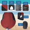 RED 600D Jet Ski Cover for Tigershark TS 1000L 1998-99 3 Seat 126" view 2