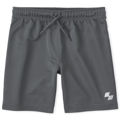 The Children's Place Boys' Athletic Basketball Shorts, Dark Grey, Medium, 3027672