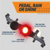Bikeroo Black Light Up Mountain Bike Pedals w/Flashing LED Lights for Night Morning, MTB Platform w/Grip Pins, All Metal Construction, 9/16" Spindle view 3