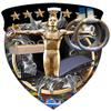 10 Pack Large 3 Inch Shield Shape Boys Male Gymnastics Medals Trophy Team Award with Neck Ribbons CSM view 2