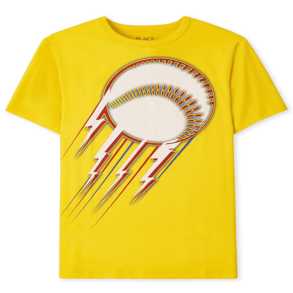 The Children's Place Boys Short Sleeve Graphic T-Shirt, Baseball 3, X-Large US