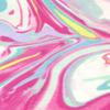 The Children's Place girls The Children's Place Print Cinch Front Top Shirt, Neon Berry Tie Dye, X-Small US view 2