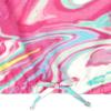 The Children's Place girls The Children's Place Print Cinch Front Top Shirt, Neon Berry Tie Dye, X-Small US view 3