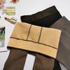 FOMEEX Women Plus Size Fleece Pantyhose Fake Translucent, Warm Sheer Thermal Tights, Flawless Winter Stretchy Leggings Pant (Brown, 360G) view 3