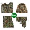 3D Leafy Poncho,Camouflage Poncho for Hunting Airsoft Wildlife Photography Bird Watching Leafy Camo Breathable Outdoor Woodland Forest Jungle Military Hunting Gear,for Men Women (Size : One-Size) view 3