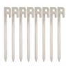 BUNDOK Hard Pegs ST 8 PCS BD-203 Lightweight Thin Stainless Steel Set of 8 Silver view 1
