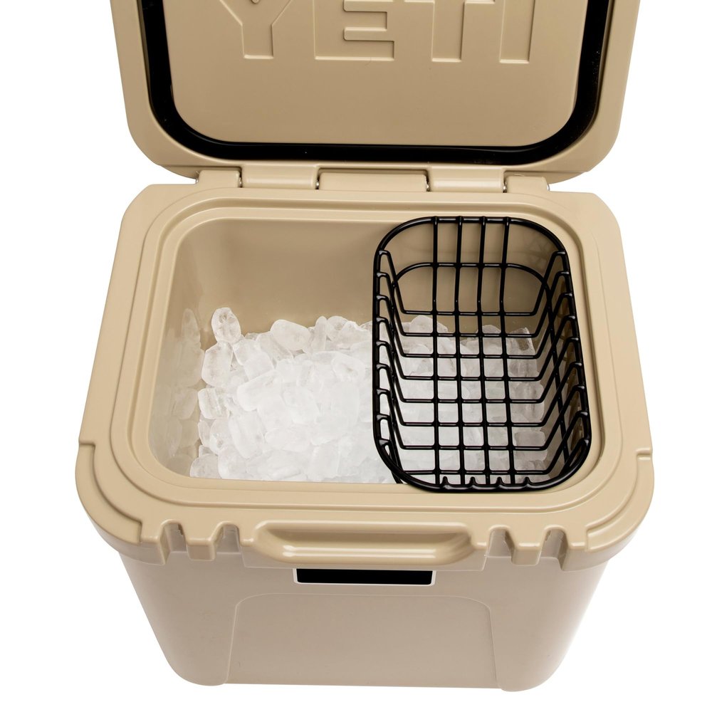 Above Sea Level Cooler Basket for YETI Roadie 24 - Tight Grid, Rock Solid Steel, Compatible with Yeti Ice and Accessories