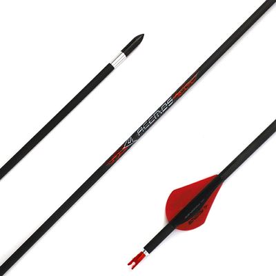 Spine 350 Arrow for 60 Lb Recurve Bow 29 Inch Arrow Target Practice Arrow Hunting Arrow Carbon Arrows Adult Youth Archery Indoor Outdoor Shooting Bullet Tip 12pc