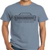 1967 Ford Fairlane Front End Design Classic Print Tshirt XX-Large stoneblue view 1