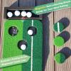 SENSECLUB Indoor Putting Green, Foldable Putting Mat Golf Game Set, Golf Gifts for Men - 1x8.5 Ft with 2 Putters view 3