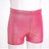 Aislor Girls Boys Gymnastics Sparkly Shorts Kids Shiny Metallic Athletic Ballet Dance Shorts Tumbling Hot Pants Rose Red 7-8 Years view 4