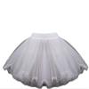 METEMEI 3 Layers Girls Slip Flower Girl Petticoat Crinoline Hoopless Skirt Underskirt for Kids KPT2 Girls' Slip (Medium, White) view 1
