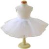 METEMEI 3 Layers Girls Slip Flower Girl Petticoat Crinoline Hoopless Skirt Underskirt for Kids KPT2 Girls' Slip (Medium, White) view 2