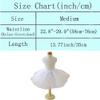 METEMEI 3 Layers Girls Slip Flower Girl Petticoat Crinoline Hoopless Skirt Underskirt for Kids KPT2 Girls' Slip (Medium, White) view 3