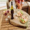 PICNIC TIME Buffalo Bills 4-Piece Wine Appetizer Plate Set view 4